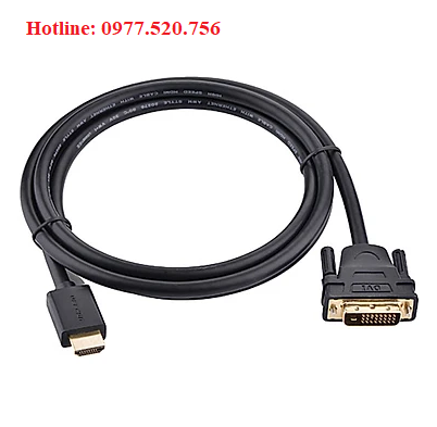 Cáp chuyển HDMI to DVI  24+1 dài 1,5m Ugreen 11150 loại tốt